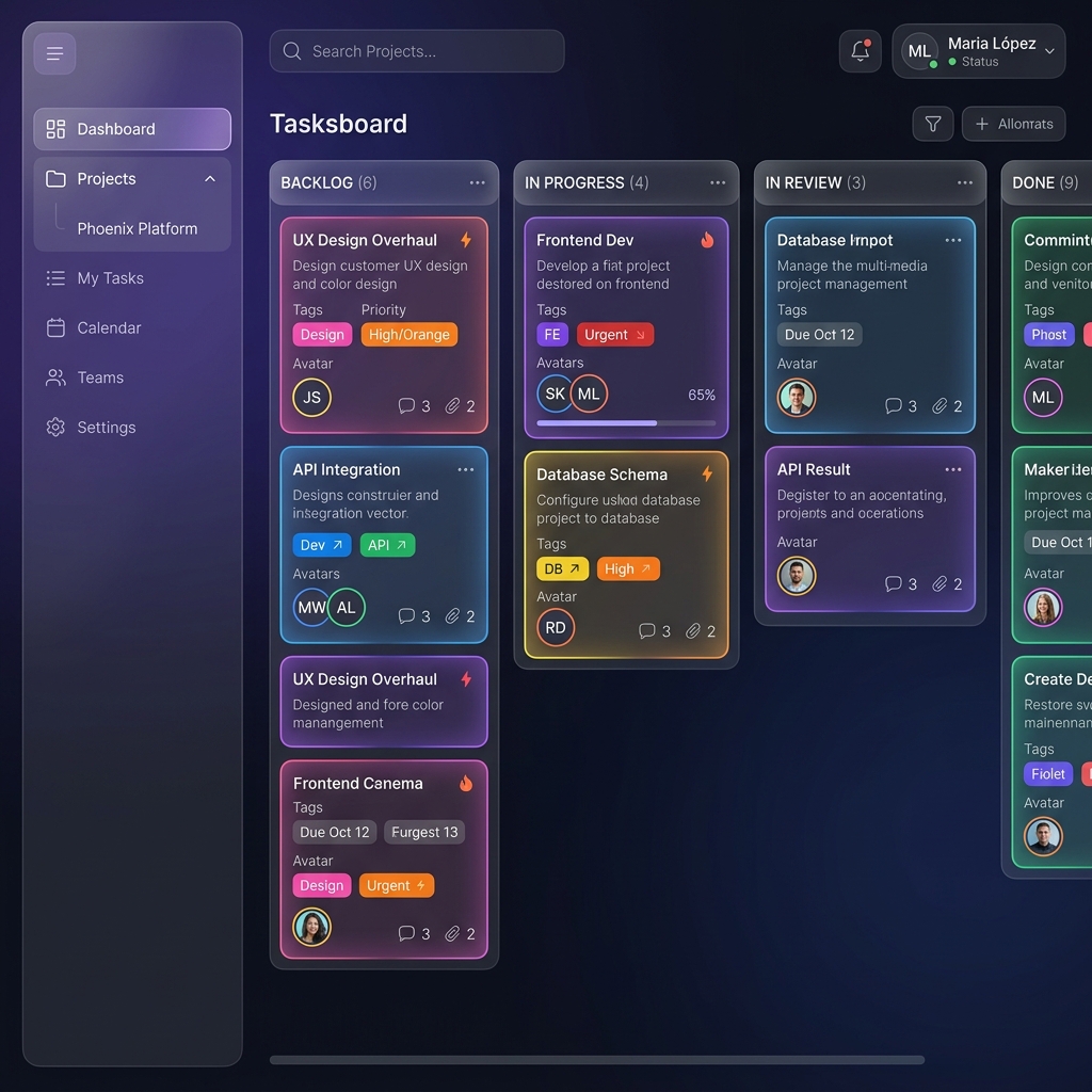 WorkMA Kanban Dashboard